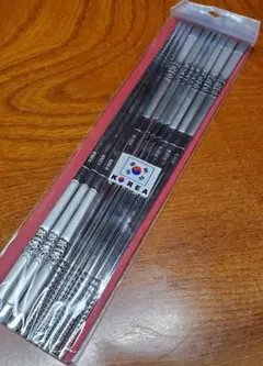韓国風ステンレス製箸10本セット