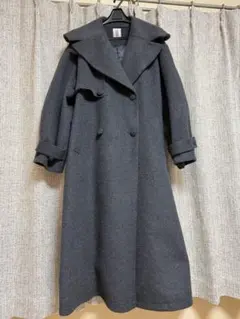 UND BIG ROUND COLLAR WOOL LONG COAT Sサイズのサムネイル