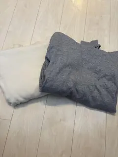 【2枚セット】ユニクロ スウェットプルパーカ XL オフホワイト グレー