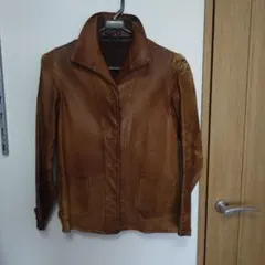 vintage ブラウンレザー ジャケット