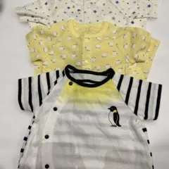 ⭐︎新品⭐︎ベルメゾン　ロンパース 3枚セット 60 男の子　出産準備