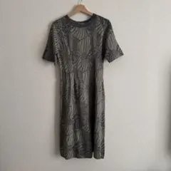 【 24時間以内発送 】 ワンピース ドレス 膝丈 グレー パーティドレス