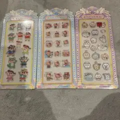 アクリルシール　しんちゃん、ちいかわ、キティ　3枚セット