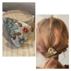 No.90 インド刺繍 ヘアピン スリーピン ぱっちんどめ ヘアアクセサリー