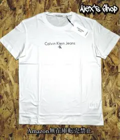 新品未使用❗️カルバンクライン ロゴt /ホワイト/ M