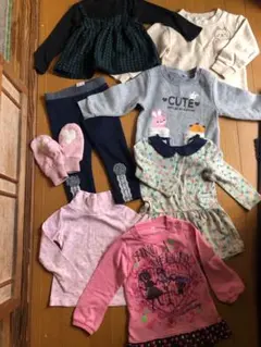 ワンピース　長袖Tシャツ　トレーナー　ズボン　95cm 女の子　冬服　まとめ売り