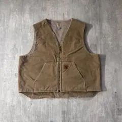 80s USA製 Carhartt カーハート ダック ボアベスト L - メルカリ