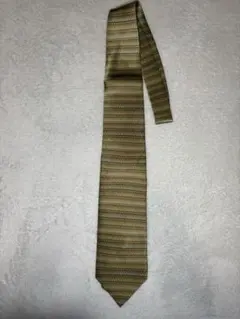 LANVINゴールド系 ストライプ ネクタイ