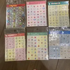 サンリオ ハローキティ ポチャッコ　マロンクリーム等レトロシールセット