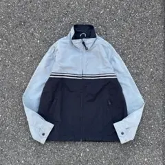 90s 00s OLD GAP ナイロンジップアップジャケット M グレー　黒