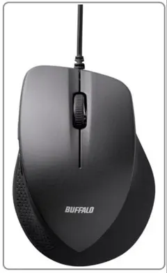 BUFFALO 有線 BlueLED マウス 5ボタン