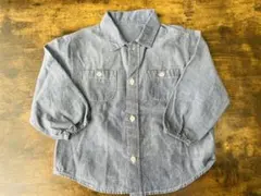 アミング　グレーの長袖シャツ