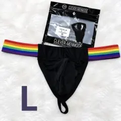 新品 L CLEVER-MENMODE メンズ Tバック レインボー　ふんどし