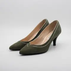 14■DIANA ダイアナ 本革メタルラインパンプス(23.5ｃｍ)美品