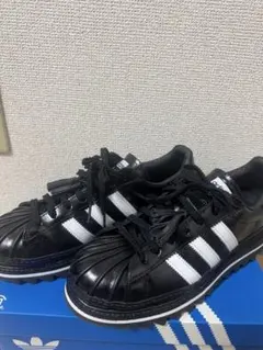 g*中様 adidas スーパースター ブラック/ホワイト