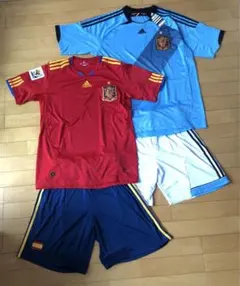 【美品】バラ売り可能　スペイン代表 ユニフォーム ホーム&アウェイ 上下セット