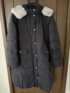 【美品】ポンポネット☆165 LLサイズ　ネイビーロングダウン