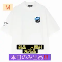 完売品 Golfickers 半袖モックネック 両裾アジャスター付 M ホワイト