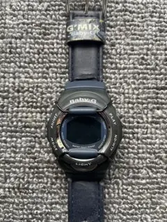 Casio BG-395 Baby-G G-MIX ブラックレザー腕時計