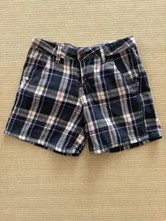 チェック柄ハーフパンツ SSサイズ