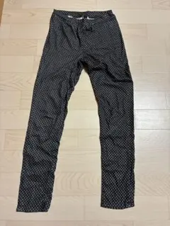 UNIQLO キッズスパッツ ブラック ドット柄 L140