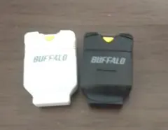BUFFALOmicroSD USBアダプター ホワイト ブラック 2個セット