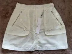 Heather フロントZIPミニスカート F