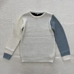 ビーミング by ビームス　バイカラーラウンドネックセーター　ニット　130㎝