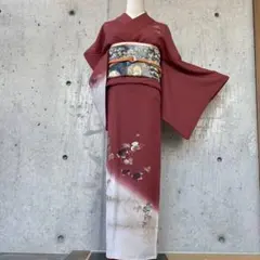 小紋 モダン やまと誂製 正絹 通し裏 躾糸付 ガード加工済 A083 | Mercari