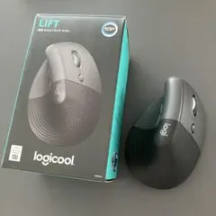 【美品】logicool LIFT エルゴノミックマウス ブラック ロジクール