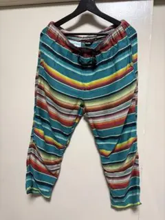 WILD THINGS マルチカラー　ボーダー　イージーパンツ　クレイジーカラー