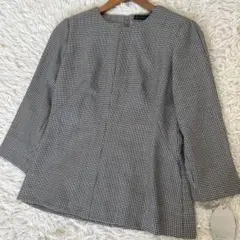 新品　DAMA Collection　トップス　千鳥柄　Lサイズ　11号