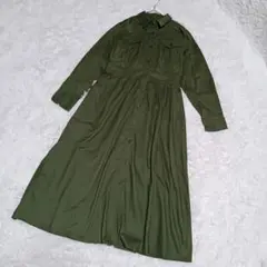 sepo　セポ　シャツワンピース　カーキ　M　美品