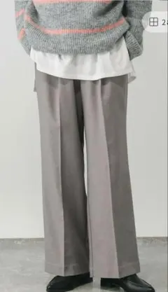 【新品】グローバルワークあったかスッキリイージーパンツ Mサイズ グレー