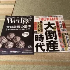 Wedge 3月号 & 週刊東洋経済 3/29号