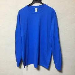 新品 GILDAN ギルダン 長袖ロンT ロイヤルブルー 青 L