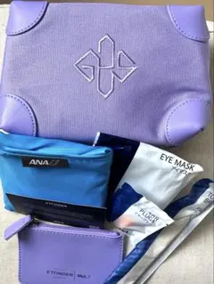 Ettinger ANAファーストクラス アメニティポーチ グレー新品未開封