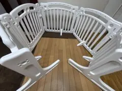 【6日まで】ソノバdeゲートF＋拡張パネルXL ホワイト　ベビーゲート