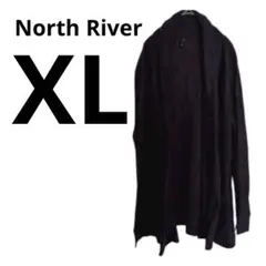 North River 【XL】カーディガン ブラック ロング丈 冬
