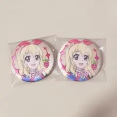 バースデー缶バッジ　アイカツ！オフィシャルストア　星宮いちご　白鳥ひめ アイカツ 白鳥ひめ 缶バッジ バースデー 2点 - メルカリ