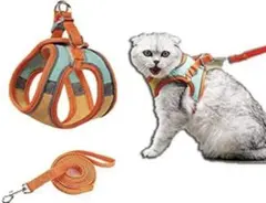 【3個セット】獣医師監修！✨猫用ハーネスSサイズ✨通気性抜群 反射加工 愛猫様に