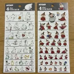 MOOMIN 4サイズ　ステッカー　2枚セット