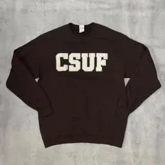 00s y2k champion チャンピオン カレッジ 刺繍 スウェット 茶色