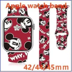 Apple Watch バンド プリント 42/44/45ｍｍ red