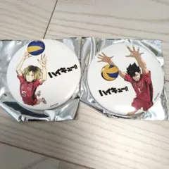 ハイキュー　トレーディング缶マグネット　音駒高校　黒尾鉄朗　孤爪研磨