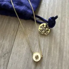 TORY BURCH ネックレス ゴールド ホワイト