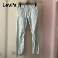薄い水色 スリムフィットデニムパンツ S〜Mサイズ