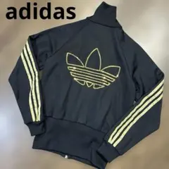 adidas アディダス　トラックジャケット　ブラック　スパンコール