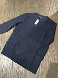 新品BANANA REPUBLIC ネイビー 薄手セーター L