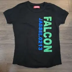 Jassie 半袖 Tシャツ ブラック FALCON ロゴ　Mのサムネイル